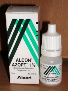 Azopt is an eye drop used to lower intraocular pressure in glaucoma