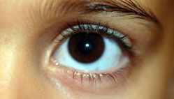 Eye looking ahead Eye looking ahead