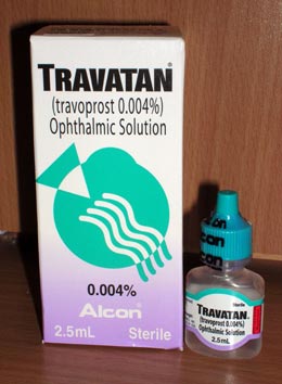 Travatan- an eye drop used to lower pressure in glaucoma