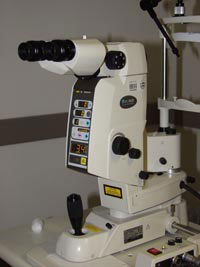YAG laser for treating secondary cataract and glaucoma